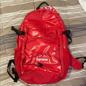 Supreme Red Backpack